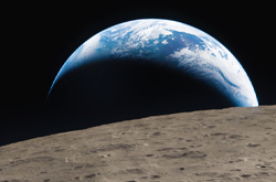 image of earth as seen from the moon